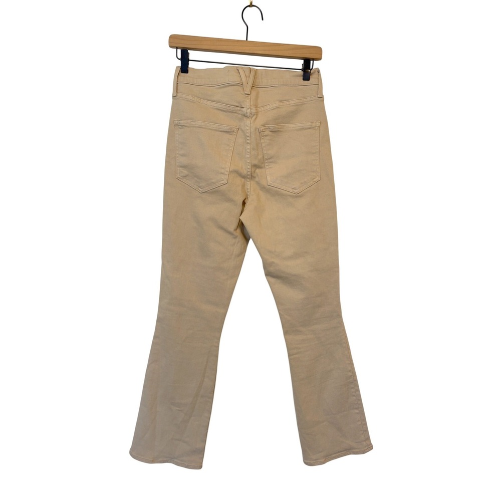 Veronica Beard Carolina Ankle Skinny Flare‎ Jeans Tan Khaki High Rise Size 27 - Picture 2 of 6